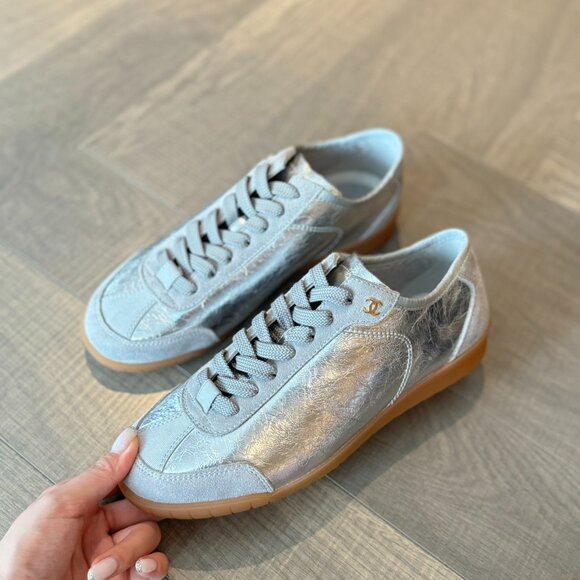 Chanel silver women's sneakers - Picture 7 of 8